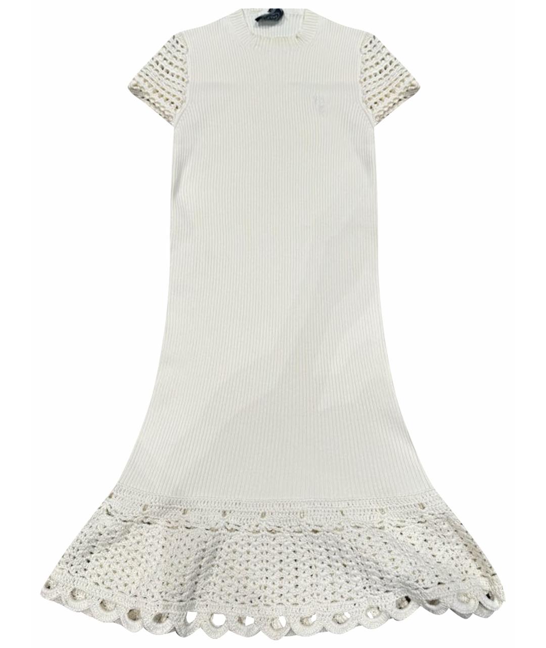 PRADA Бежевое хлопковое повседневное платье, фото 1