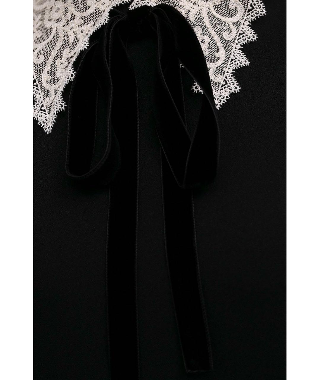 SAINT LAURENT Черное вискозное повседневное платье, фото 5