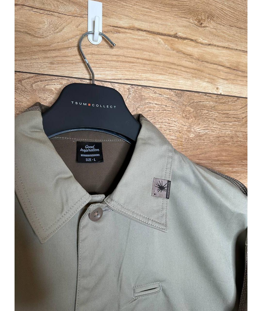 MAISON MIHARA YASUHIRO Бежевая хлопковая куртка, фото 3