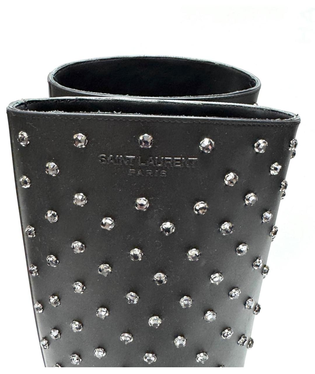 SAINT LAURENT Черные резиновые сапоги, фото 5