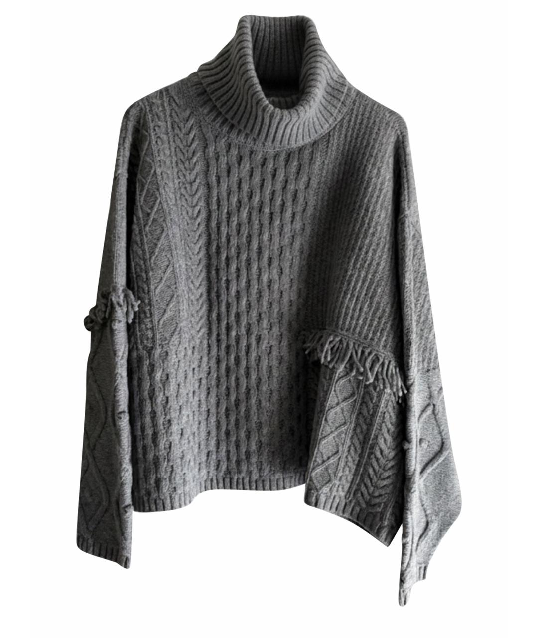 MAX MARA Серый шерстяной джемпер / свитер, фото 1