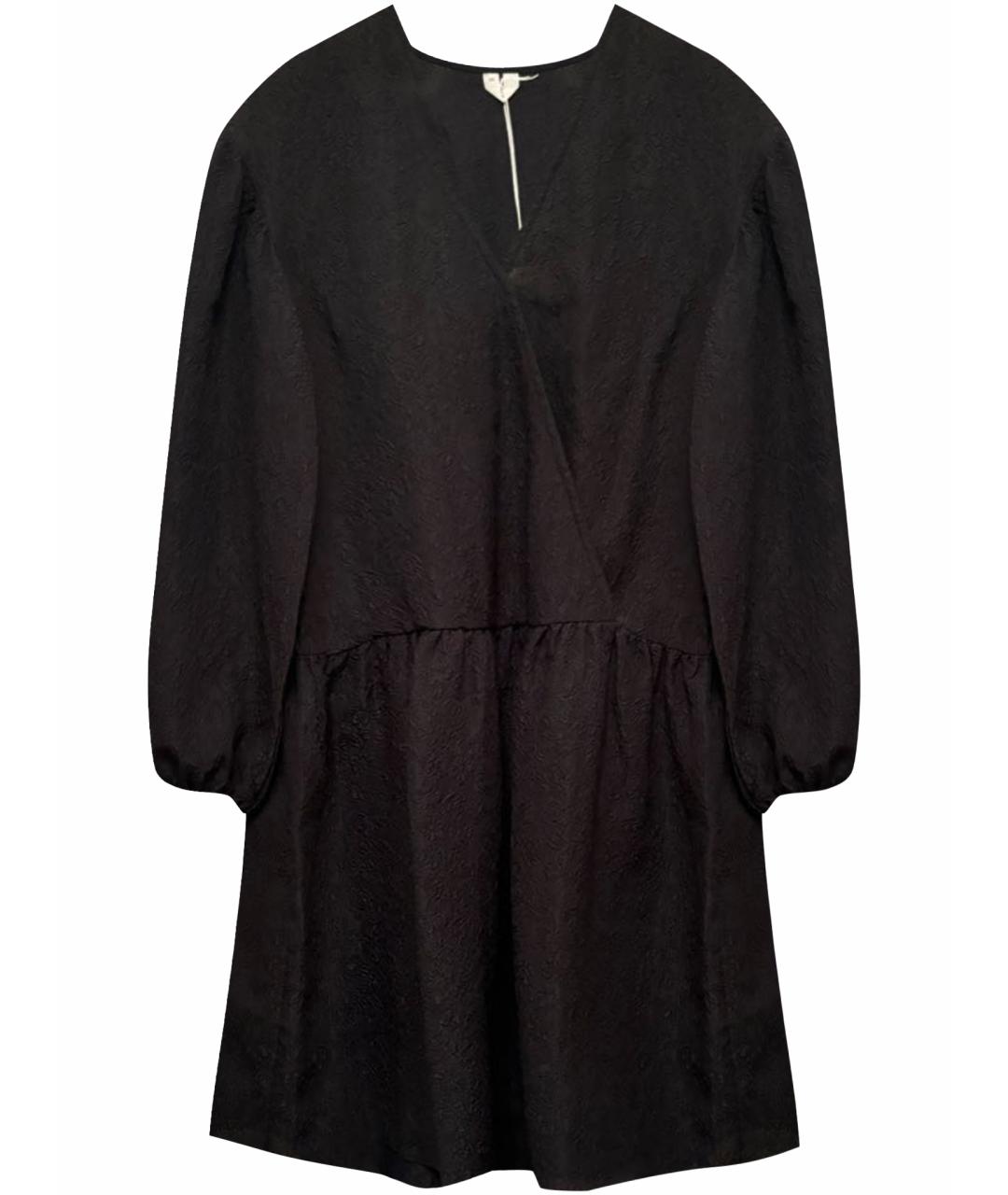 ARKET Черное шелковое повседневное платье, фото 1