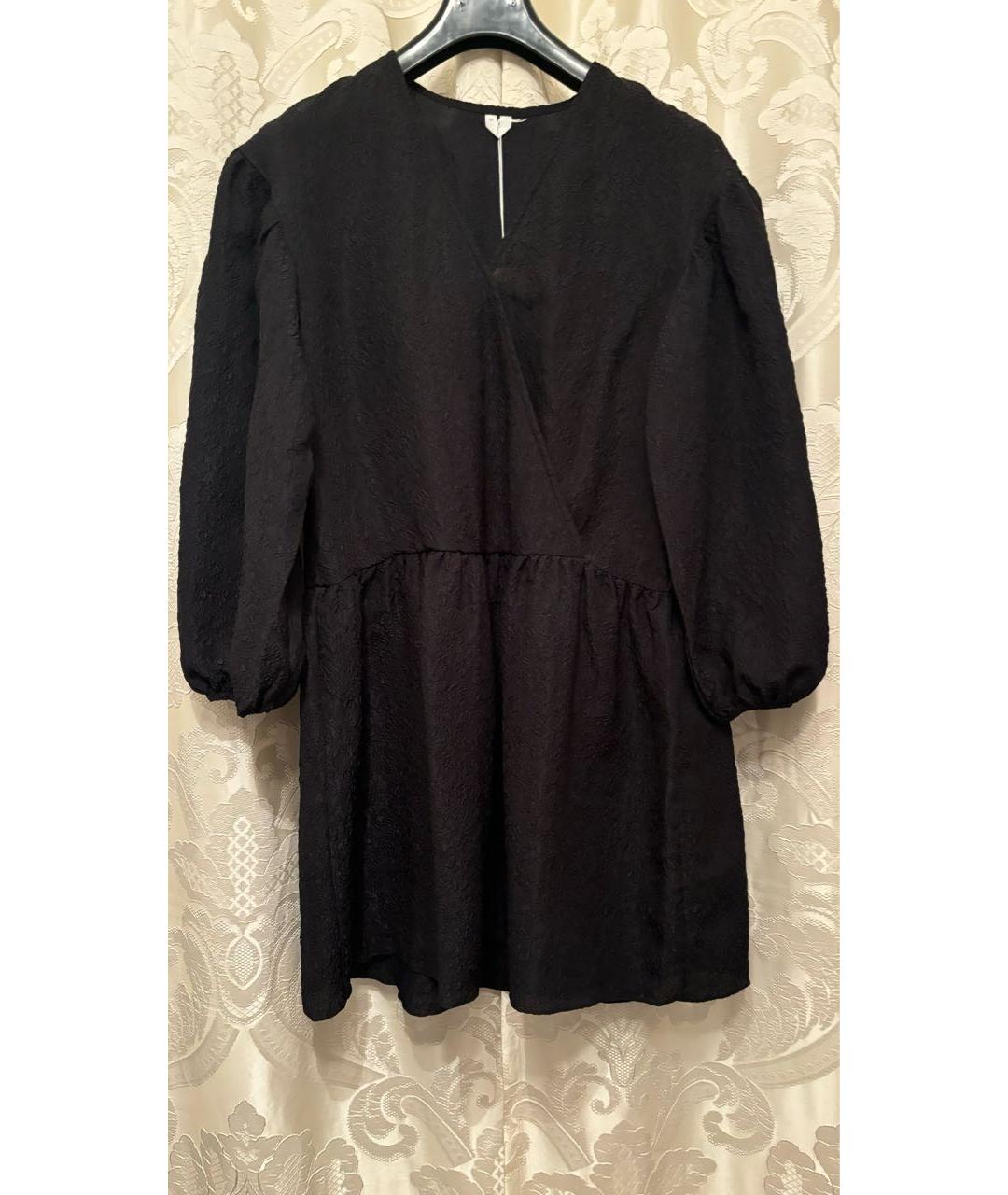 ARKET Черное шелковое повседневное платье, фото 9