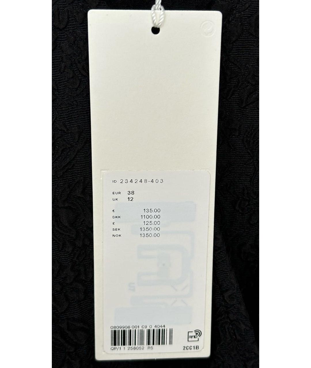 ARKET Черное шелковое повседневное платье, фото 7