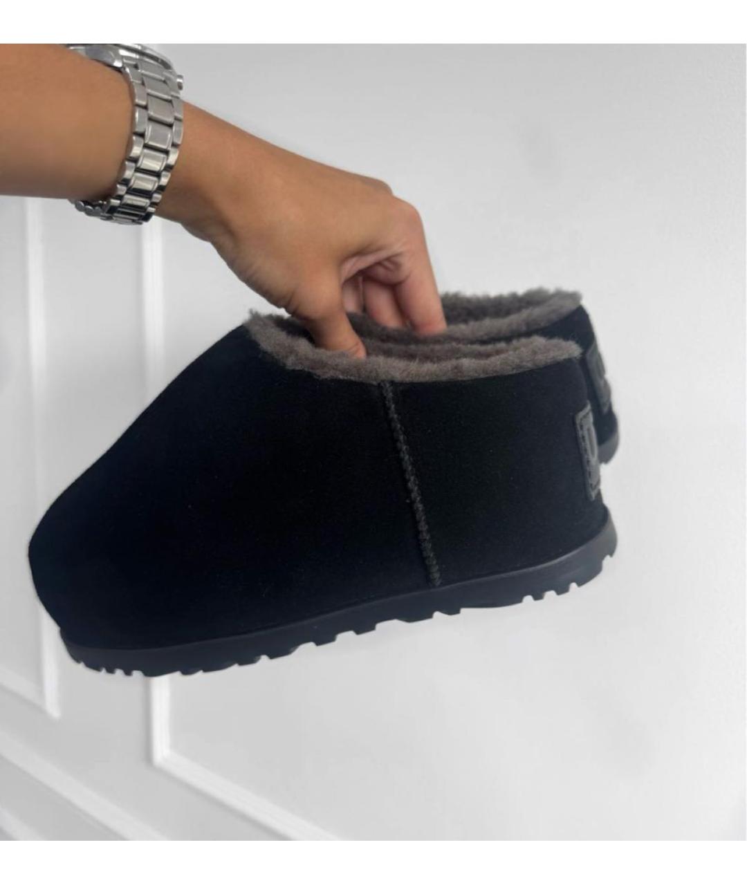 UGG AUSTRALIA Черные замшевые полусапоги, фото 3