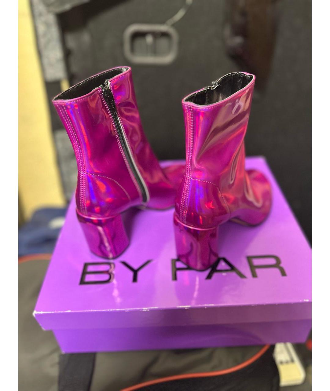BY FAR Фуксия ботильоны, фото 3