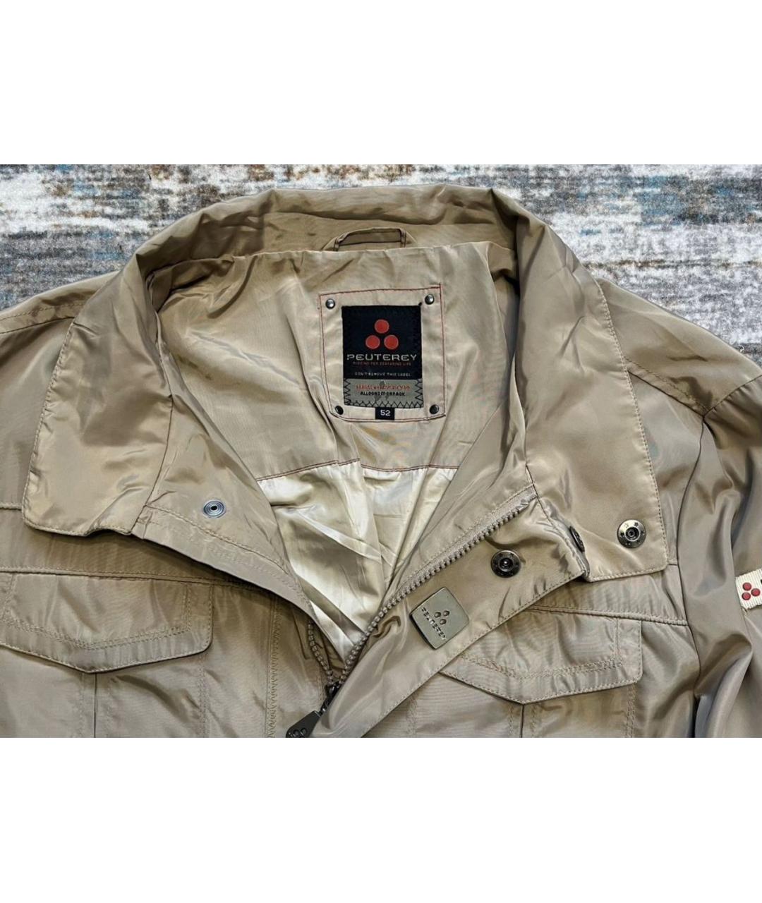 PEUTEREY Бежевая хлопковая куртка, фото 3