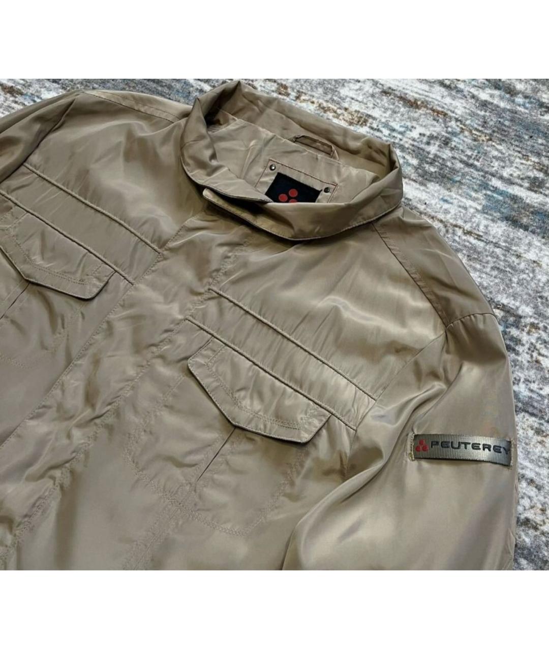 PEUTEREY Бежевая хлопковая куртка, фото 2