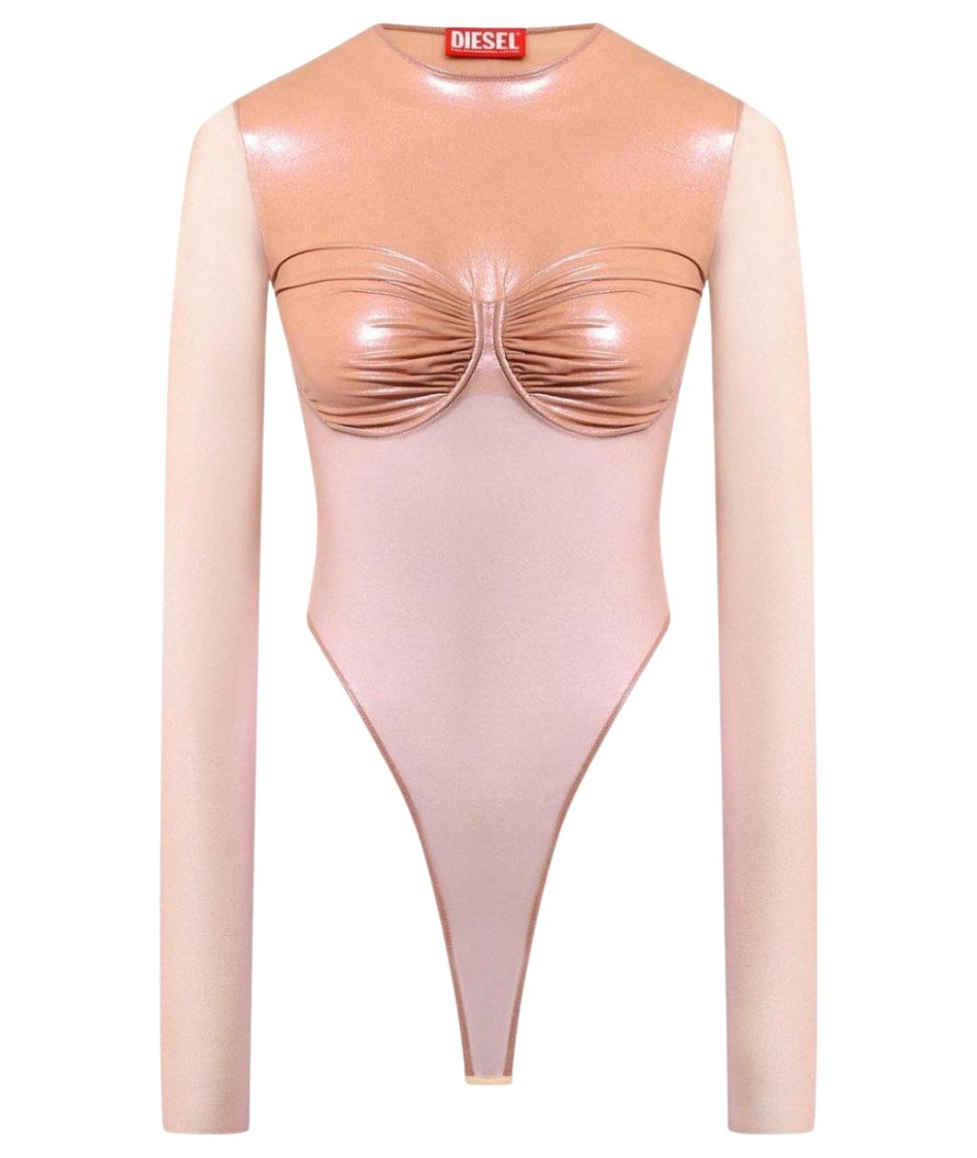 DIESEL Бежевое полиамидовое боди, фото 1