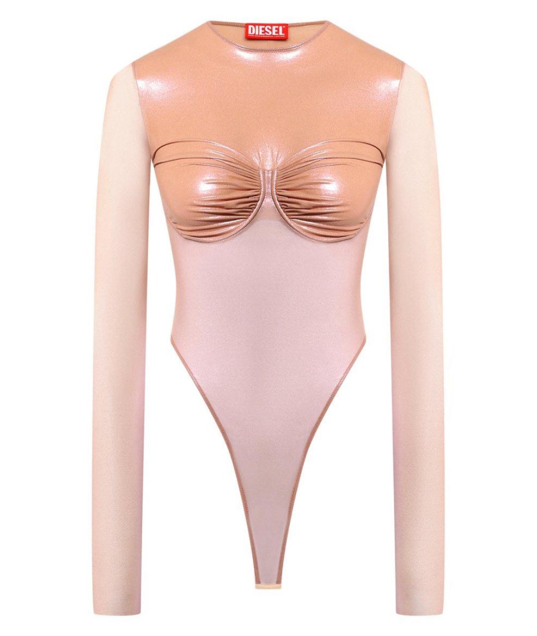 DIESEL Бежевое полиамидовое боди, фото 9