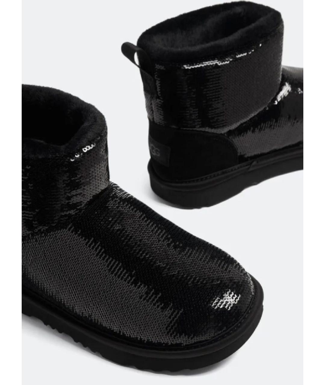 UGG AUSTRALIA Черные текстильные полусапоги, фото 2