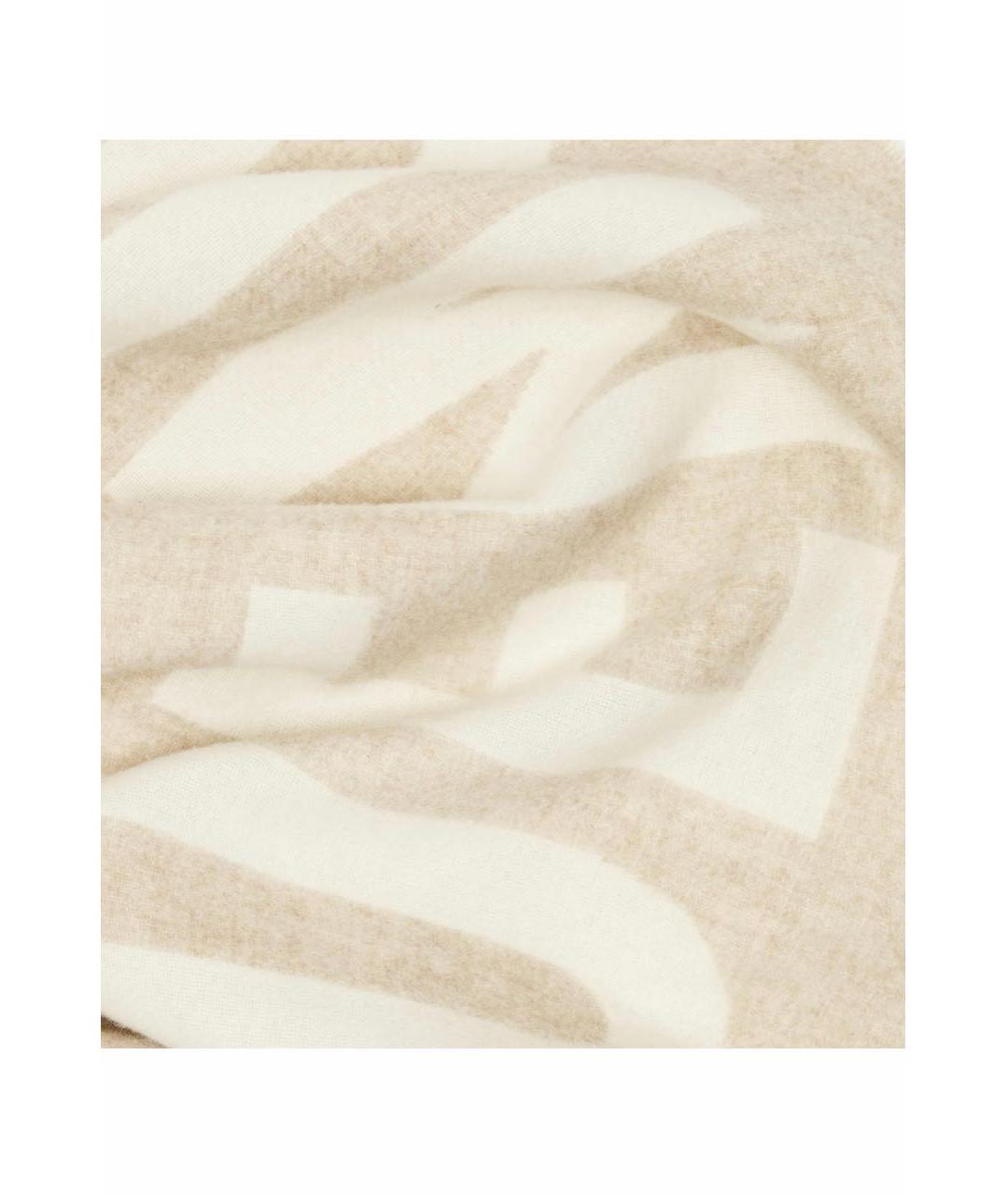 JACQUEMUS Бежевый шерстяной шарф, фото 4