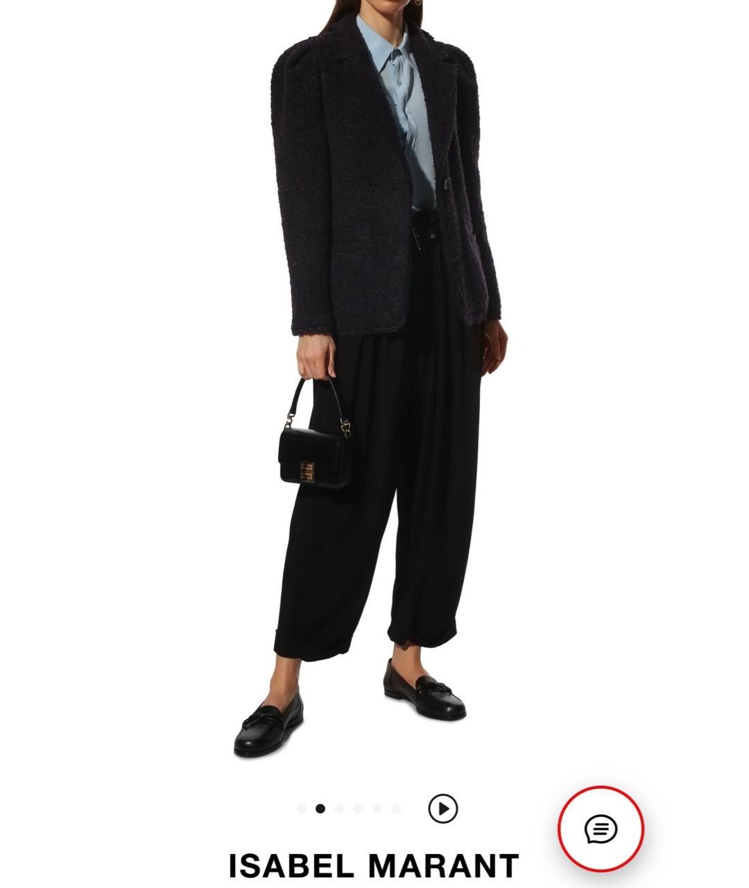 ISABEL MARANT Фиолетовый шерстяной жакет/пиджак, фото 6