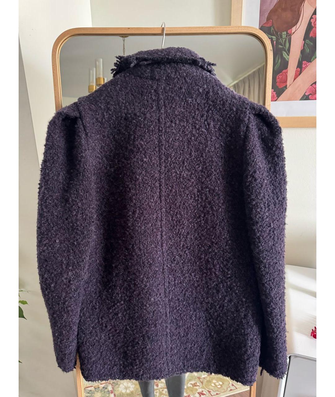 ISABEL MARANT Фиолетовый шерстяной жакет/пиджак, фото 3
