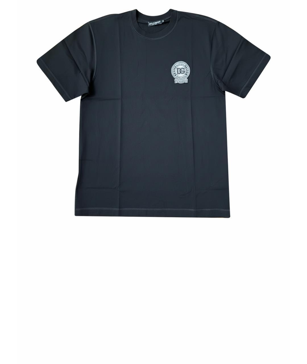 DOLCE&GABBANA Черная хлопковая футболка, фото 1