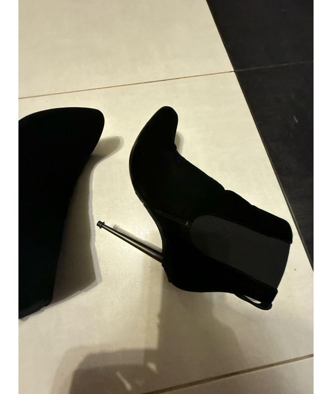 TOM FORD Черные бархатные ботильоны, фото 5