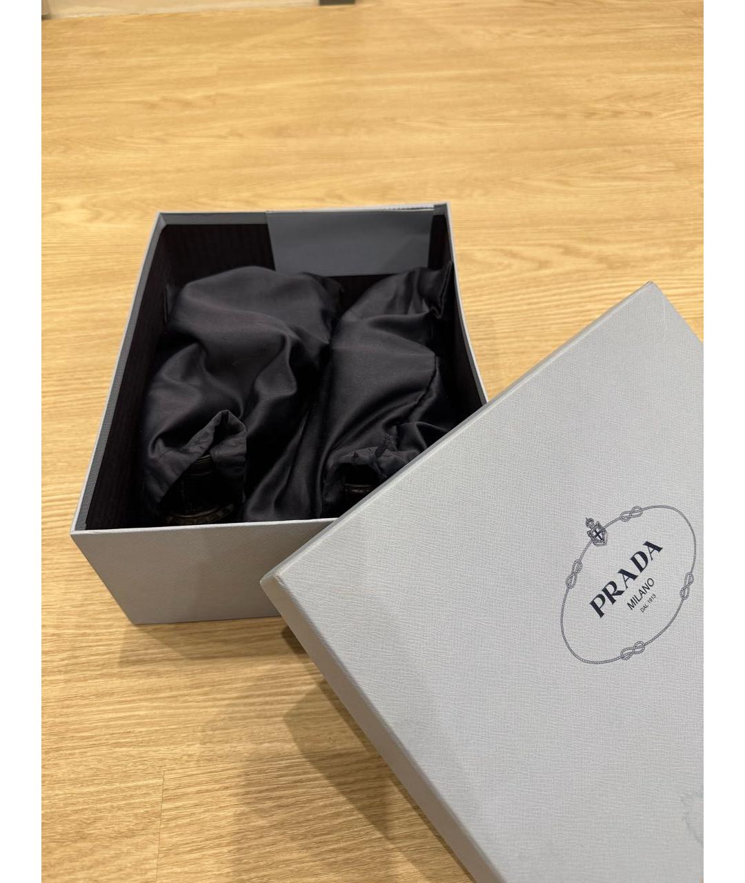 PRADA Черные кожаные лоферы, фото 6