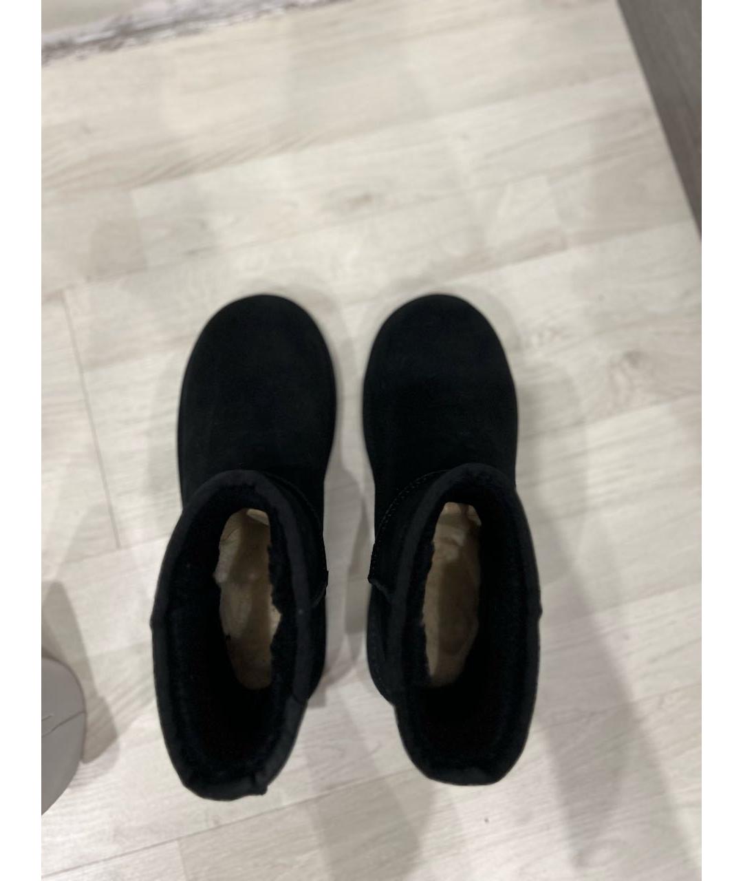 UGG AUSTRALIA Черные замшевые ботинки, фото 3