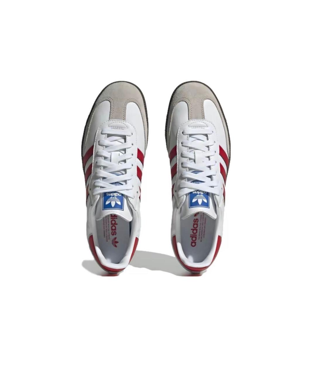 ADIDAS Белые кожаные кроссовки, фото 3