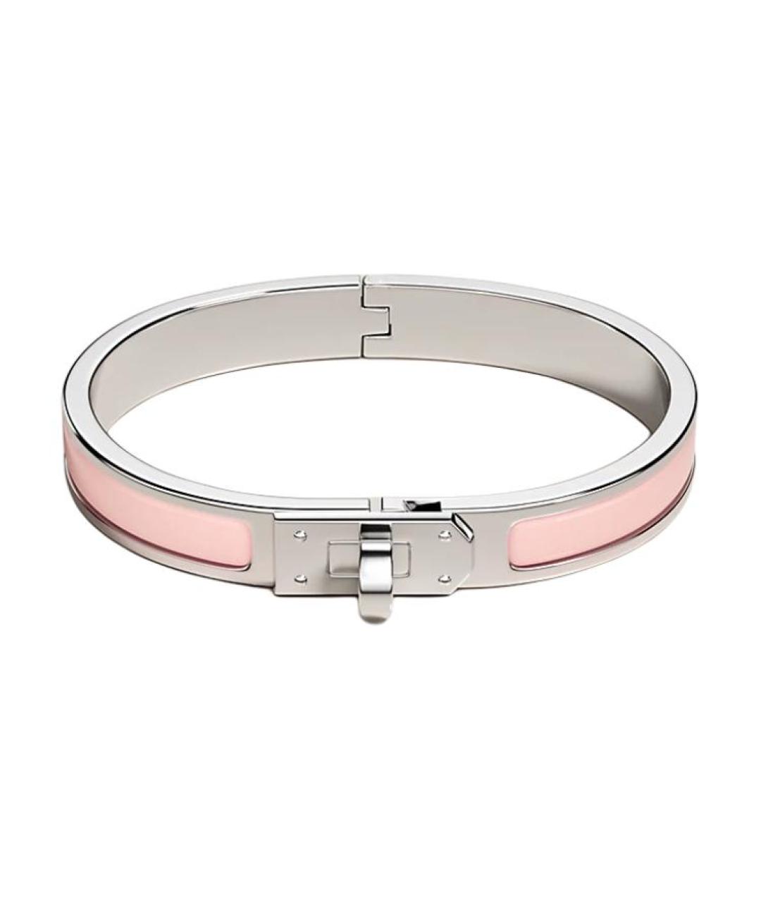HERMES Розовый металлический браслет, фото 1