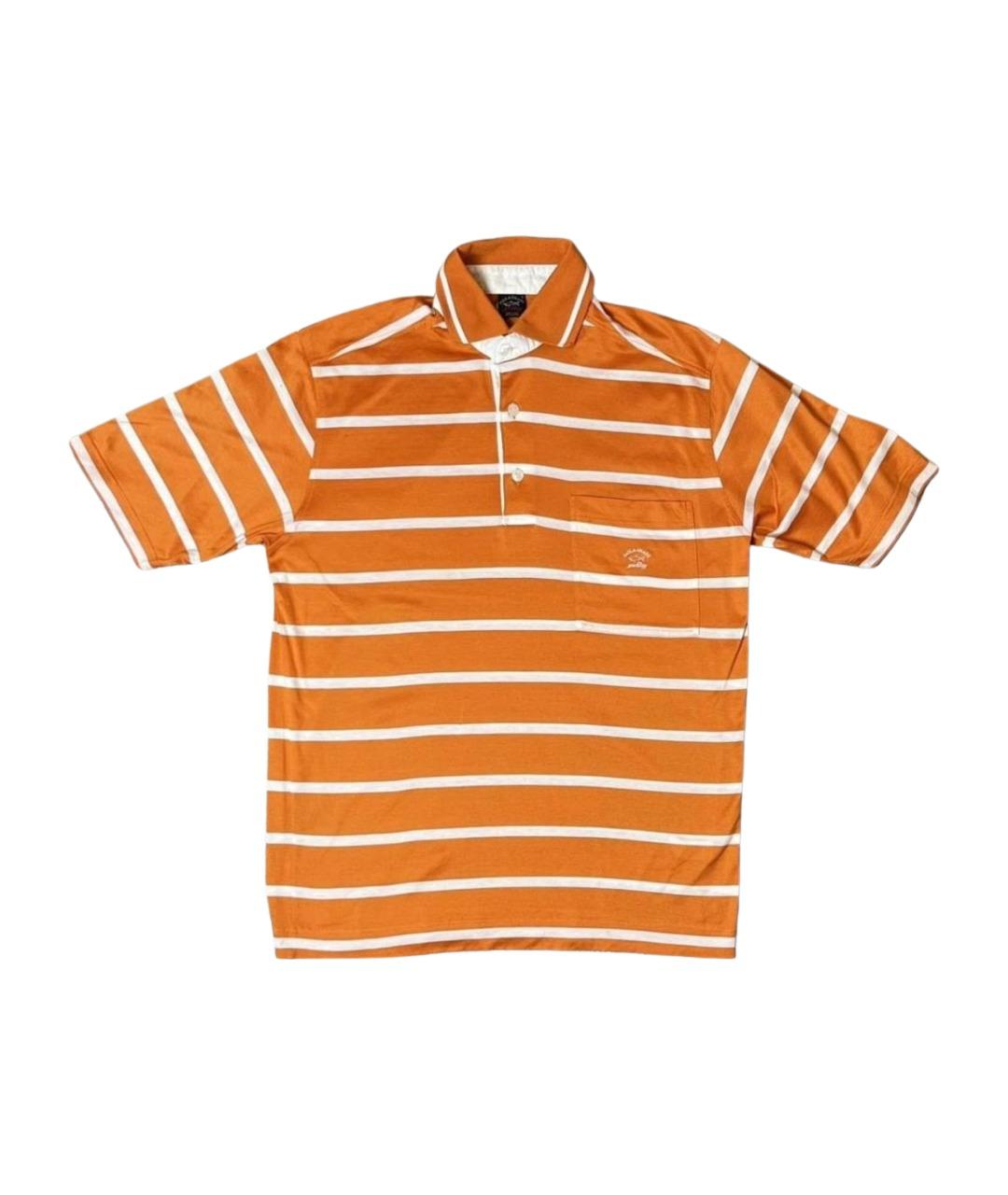 PAUL & SHARK Оранжевое хлопковое поло с коротким рукавом, фото 1
