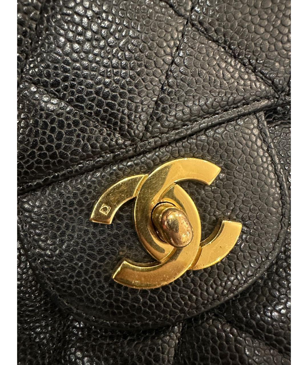 CHANEL Черная кожаная сумка через плечо, фото 6