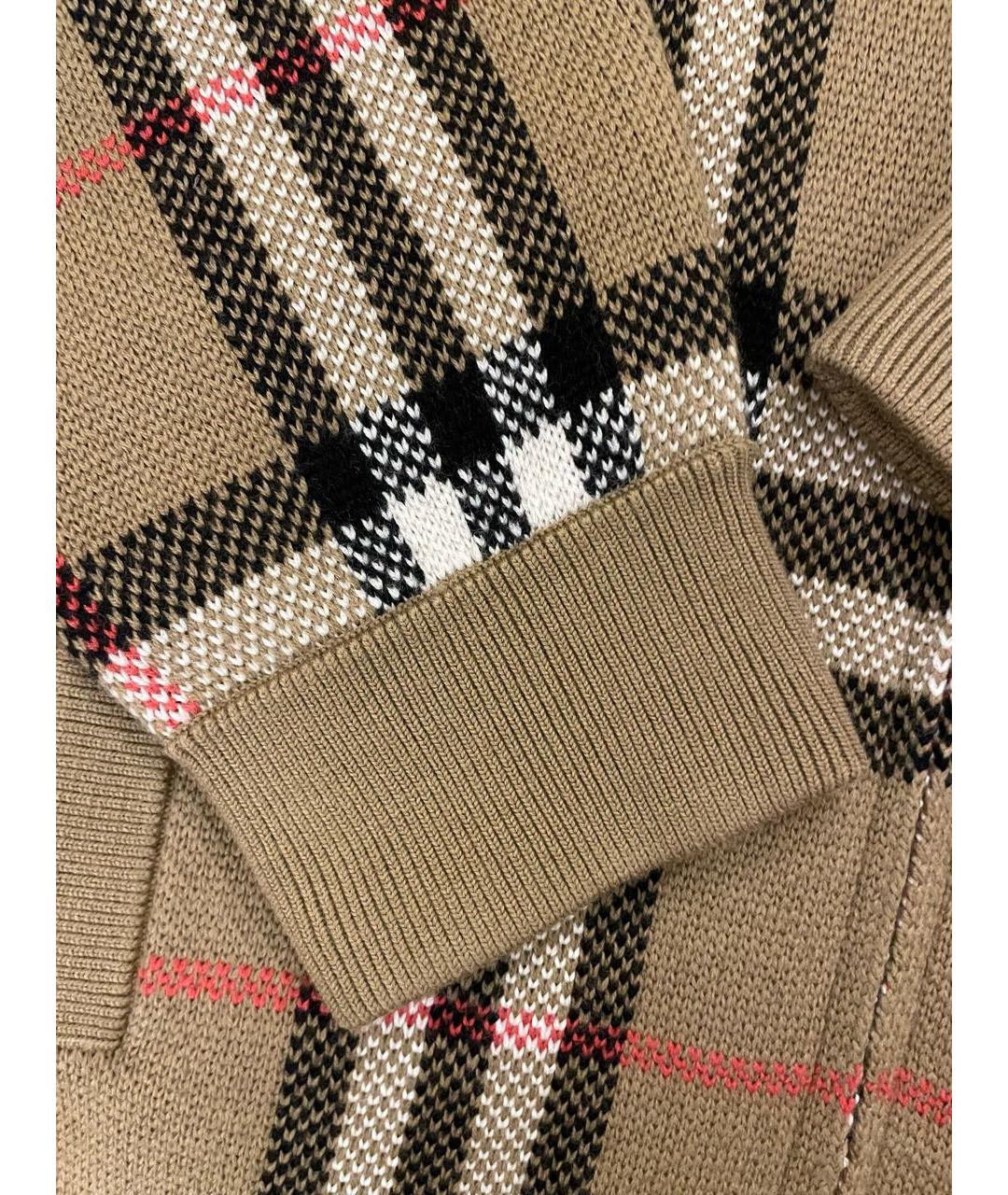BURBERRY Коричневый шерстяной кардиган, фото 7