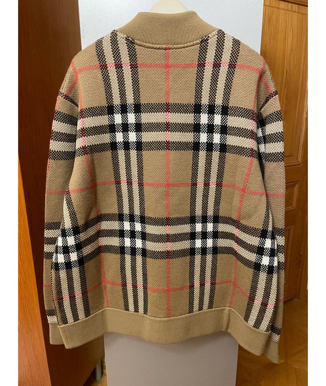 BURBERRY Коричневый шерстяной кардиган, фото 2