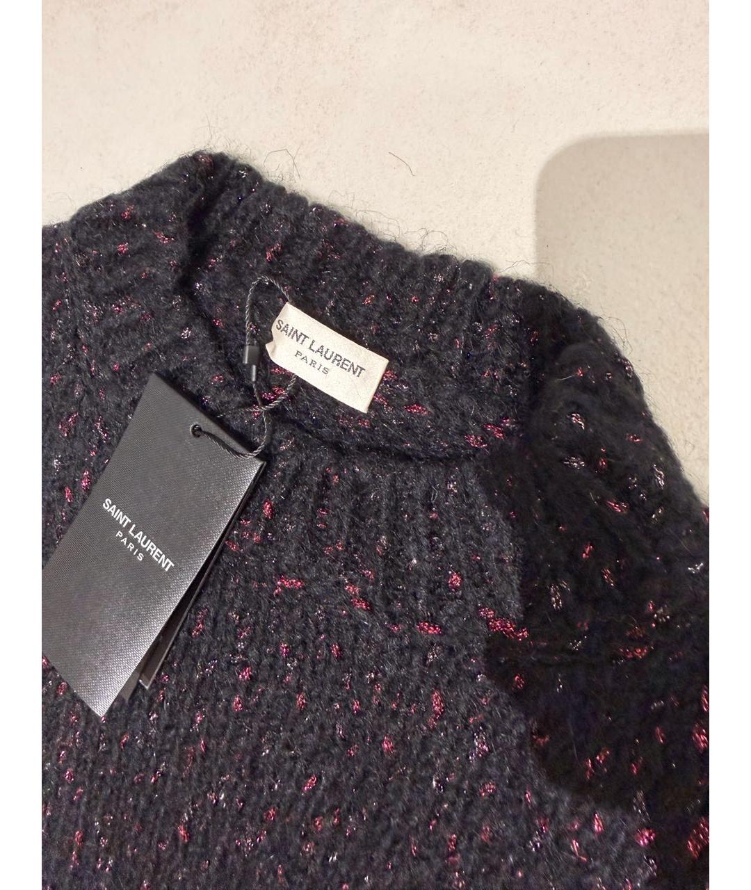 SAINT LAURENT Черный полиамидовый джемпер / свитер, фото 4
