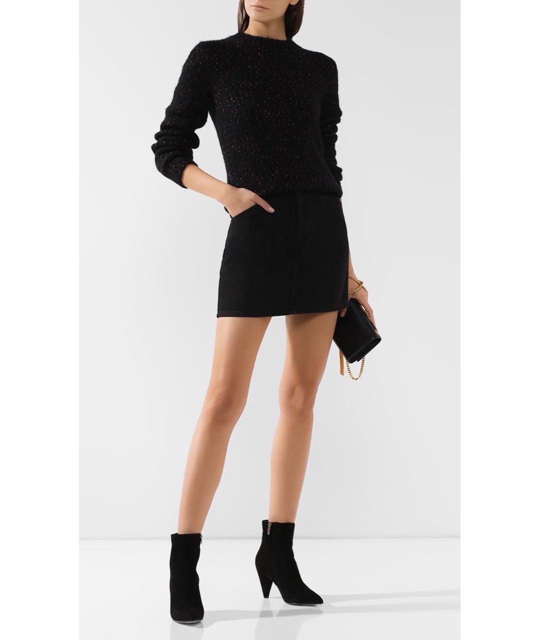 SAINT LAURENT Черный полиамидовый джемпер / свитер, фото 7