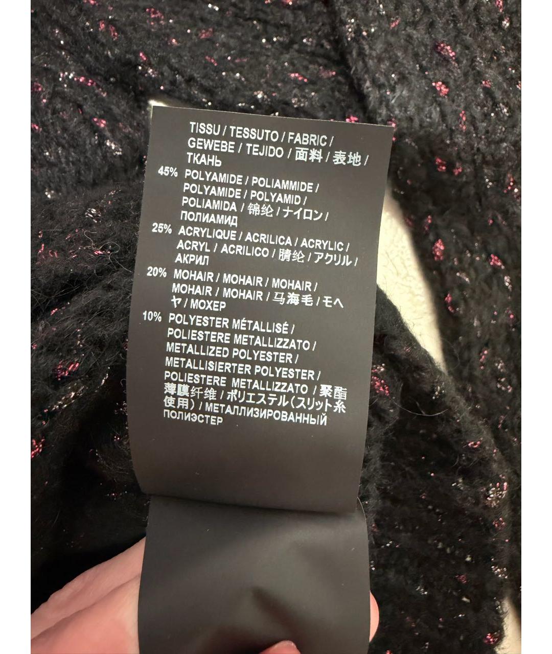 SAINT LAURENT Черный полиамидовый джемпер / свитер, фото 6