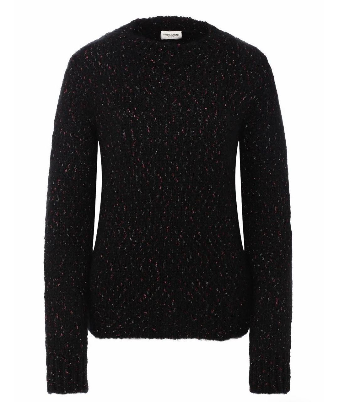SAINT LAURENT Черный полиамидовый джемпер / свитер, фото 1