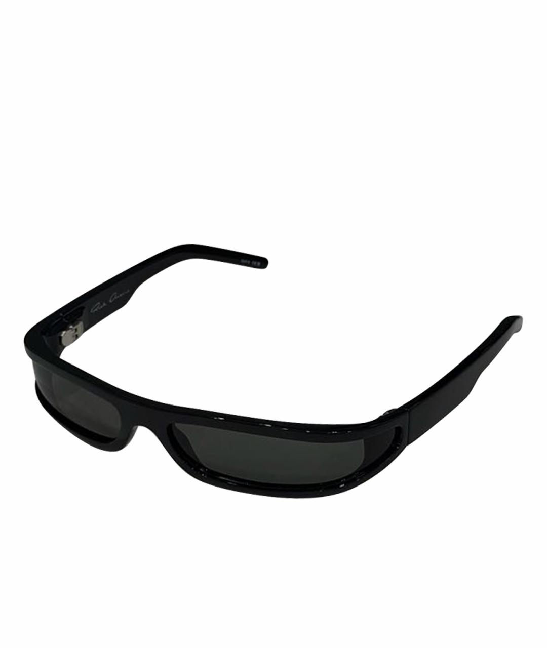 RICK OWENS Черные пластиковые солнцезащитные очки, фото 1