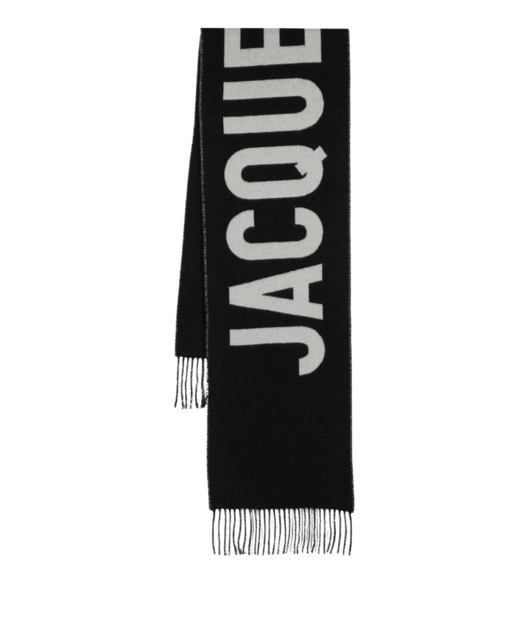 JACQUEMUS Черный шерстяной шарф, фото 1