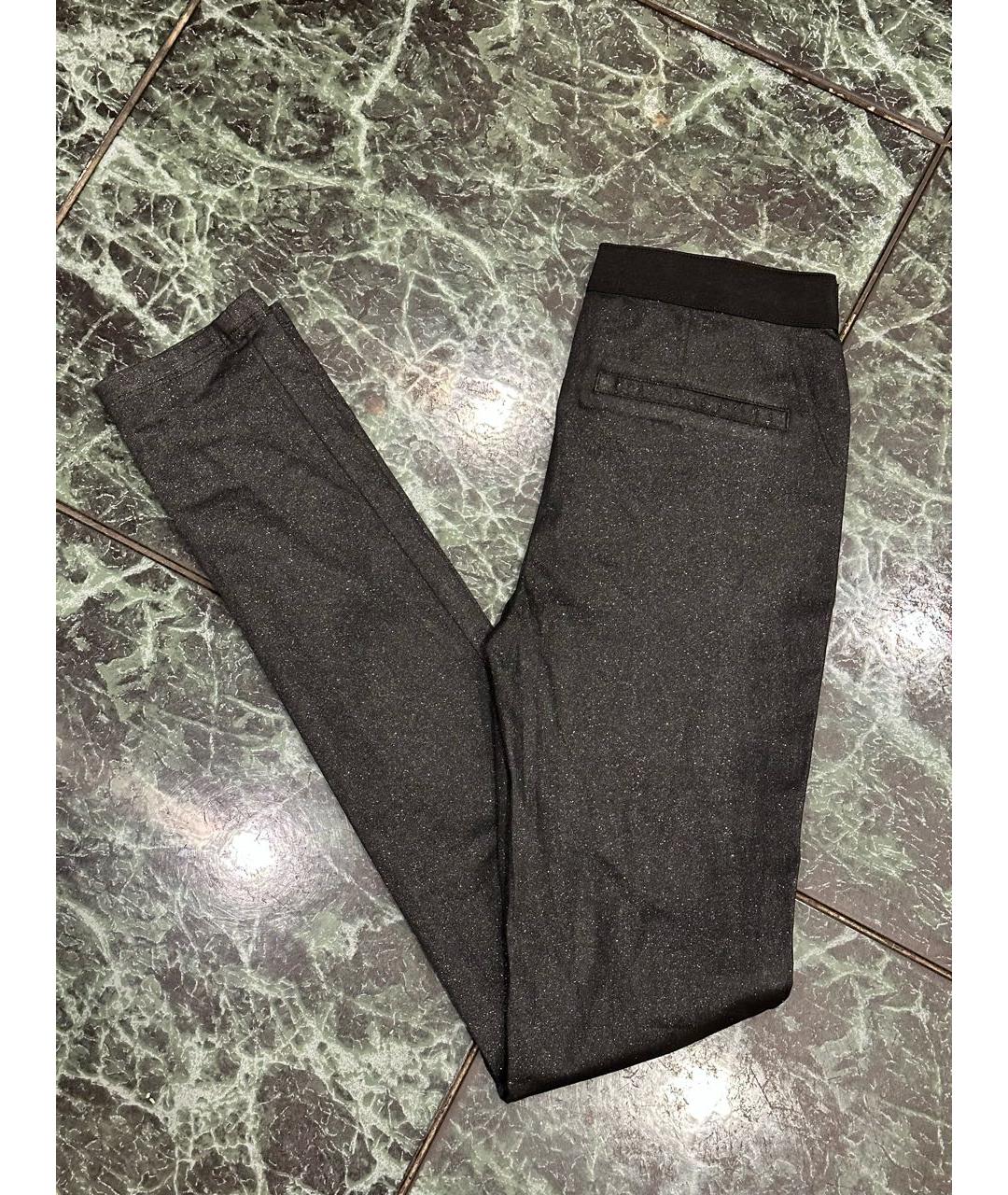 ZADIG & VOLTAIRE Серые хлопко-эластановые леггинсы и велосипедки, фото 6