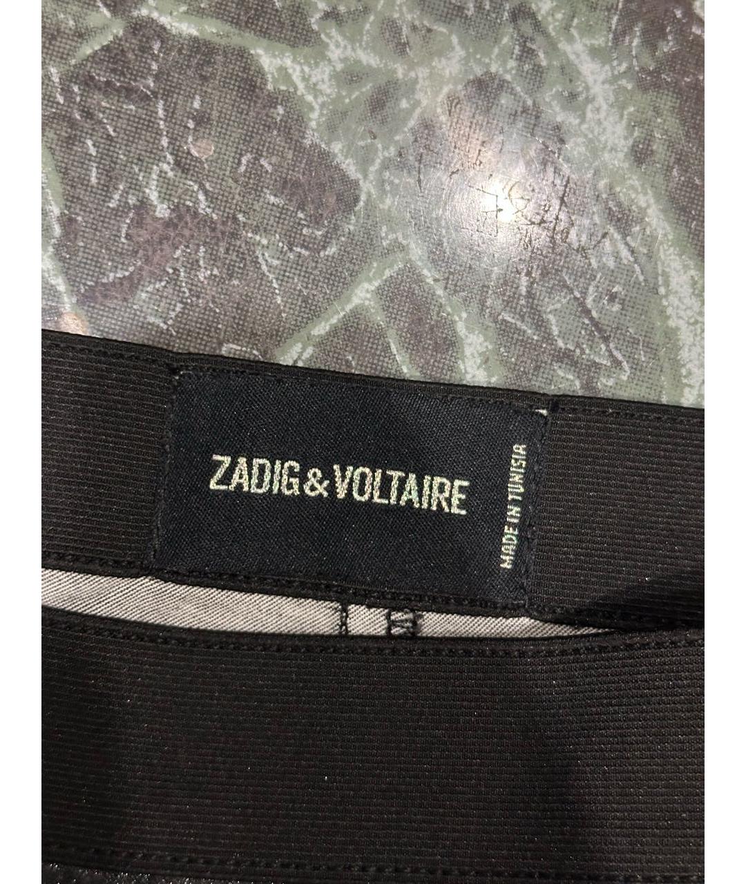 ZADIG & VOLTAIRE Серые хлопко-эластановые леггинсы и велосипедки, фото 2