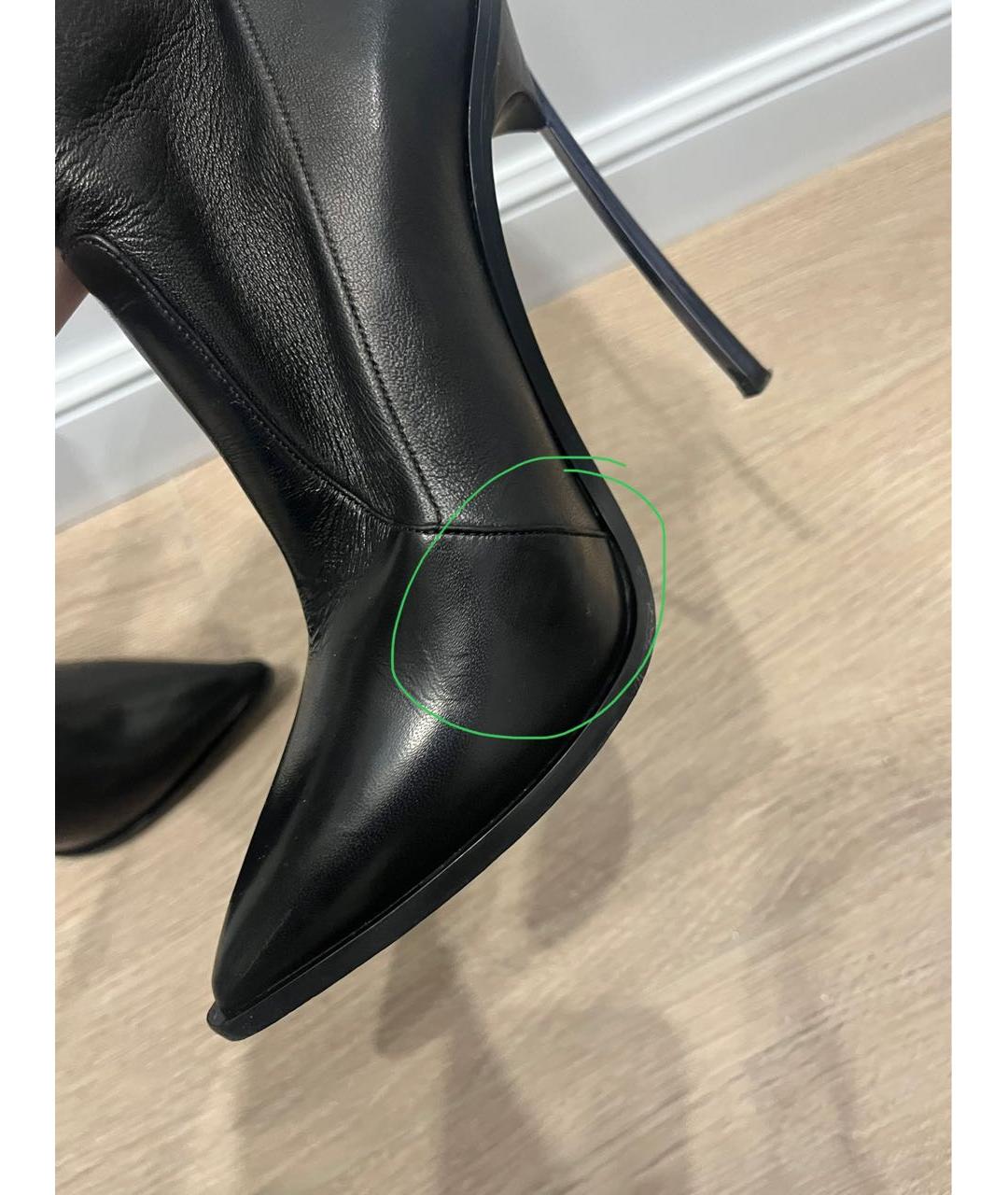 CASADEI Черные кожаные ботильоны, фото 5