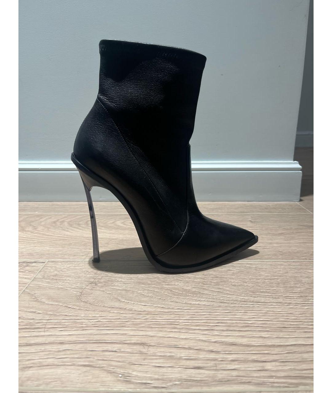 CASADEI Черные кожаные ботильоны, фото 9