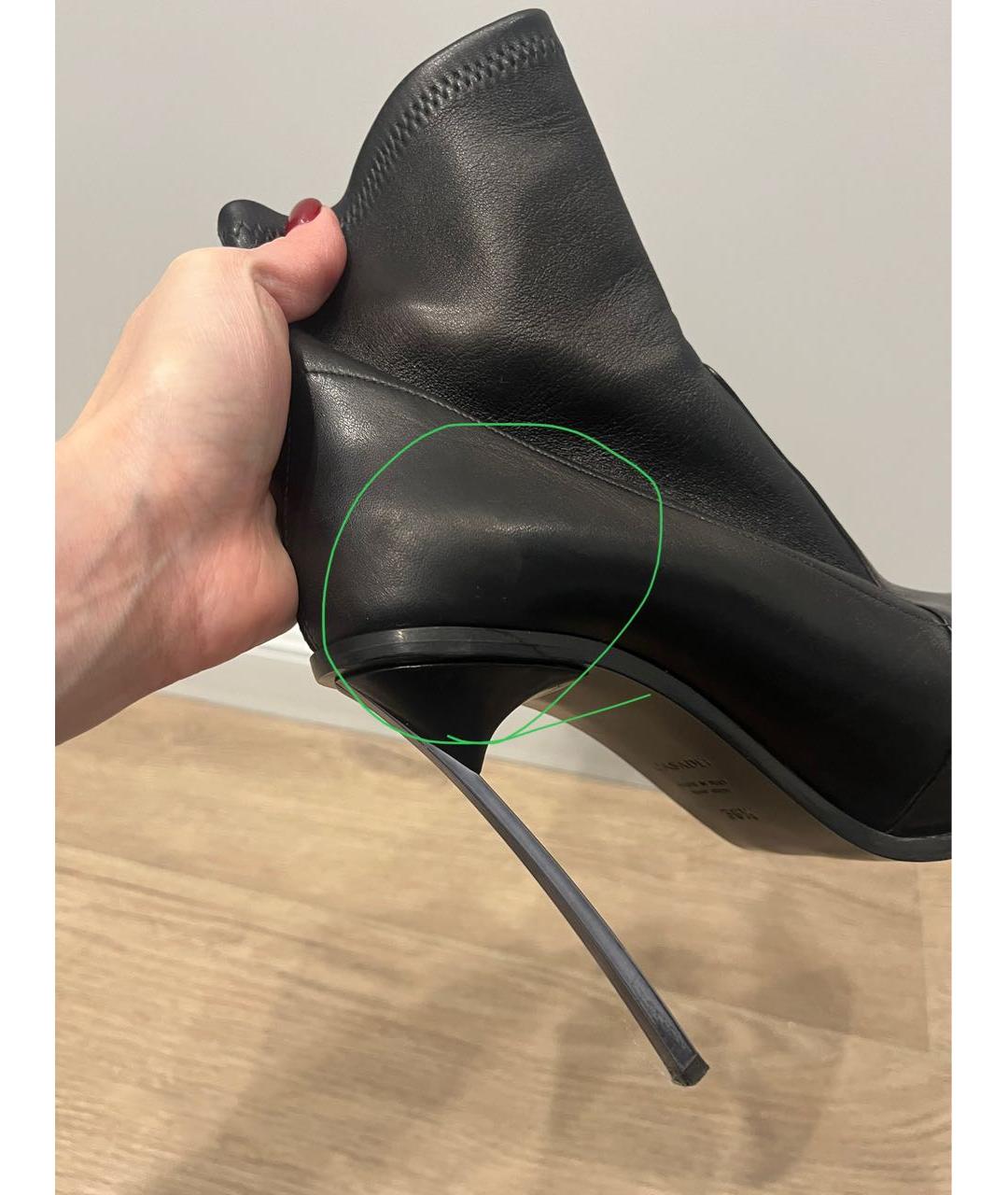 CASADEI Черные кожаные ботильоны, фото 6