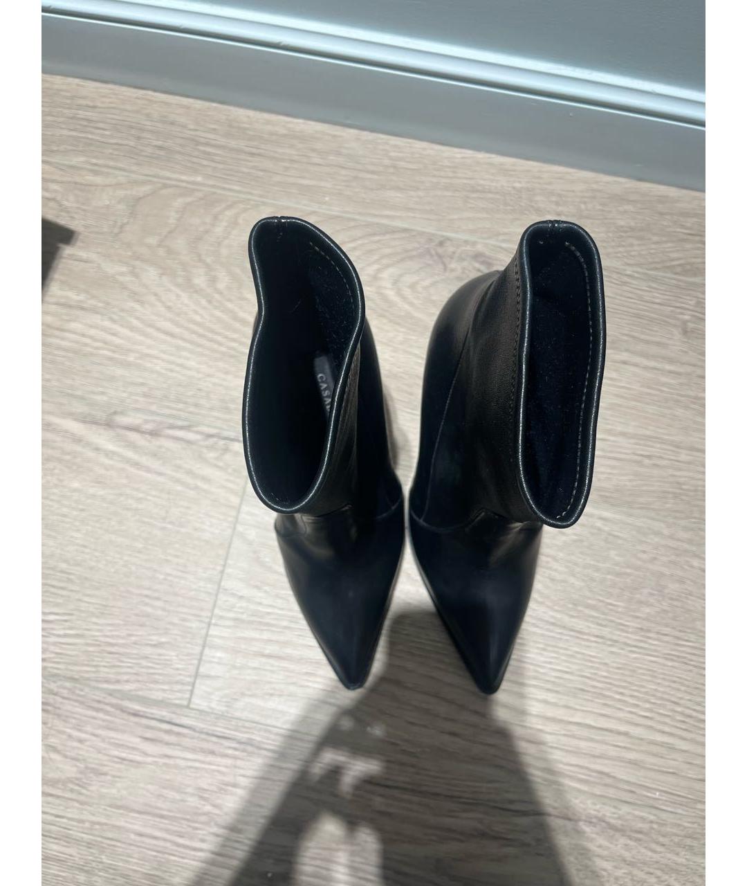 CASADEI Черные кожаные ботильоны, фото 3