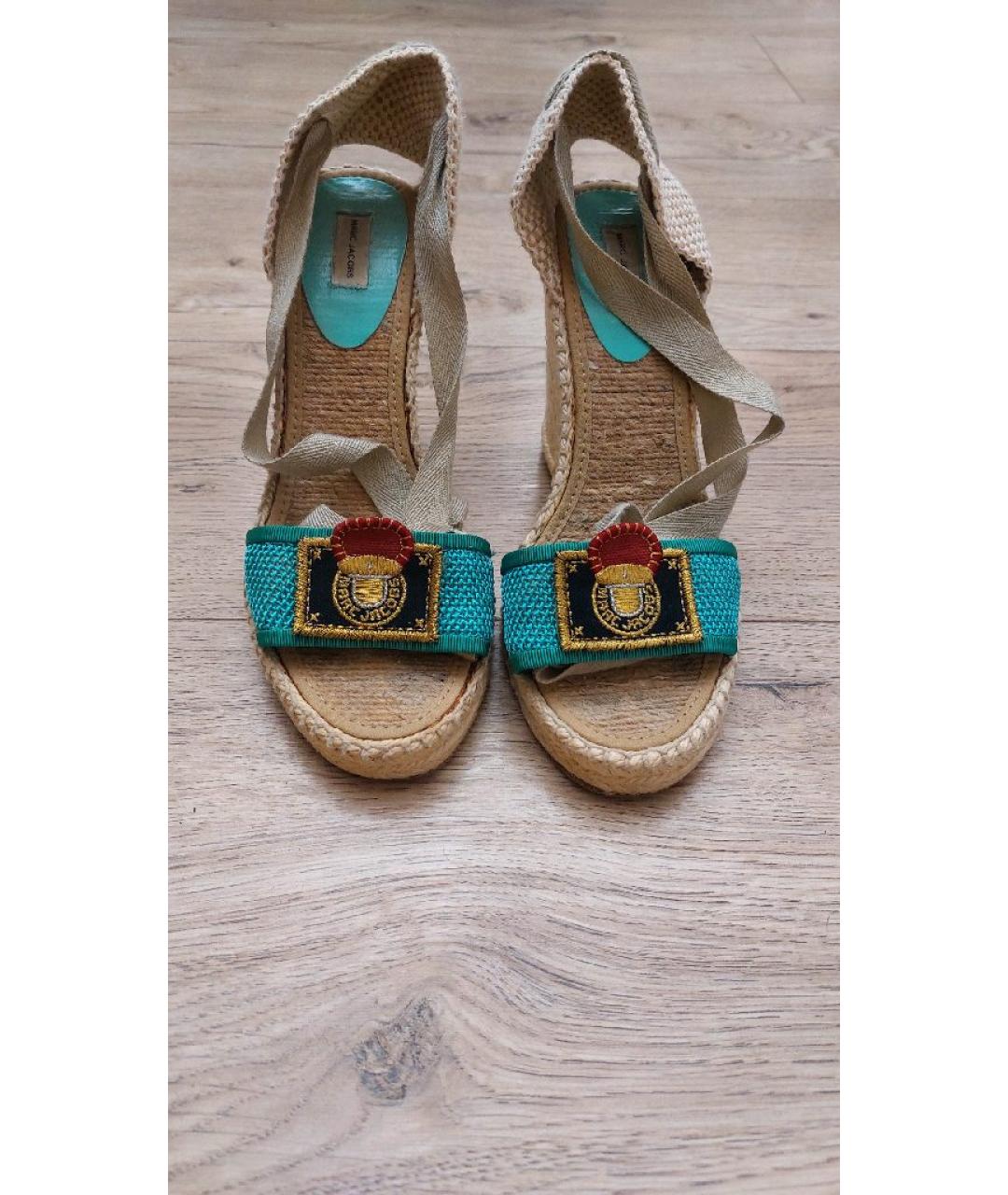 MARC JACOBS Мульти текстильные босоножки, фото 2