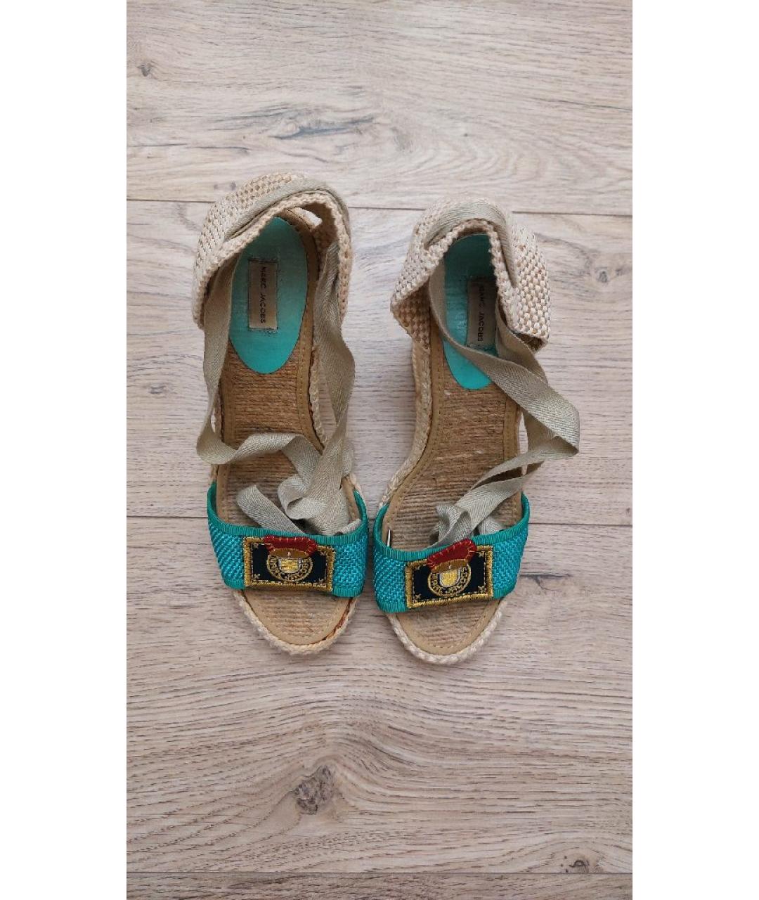 MARC JACOBS Мульти текстильные босоножки, фото 3