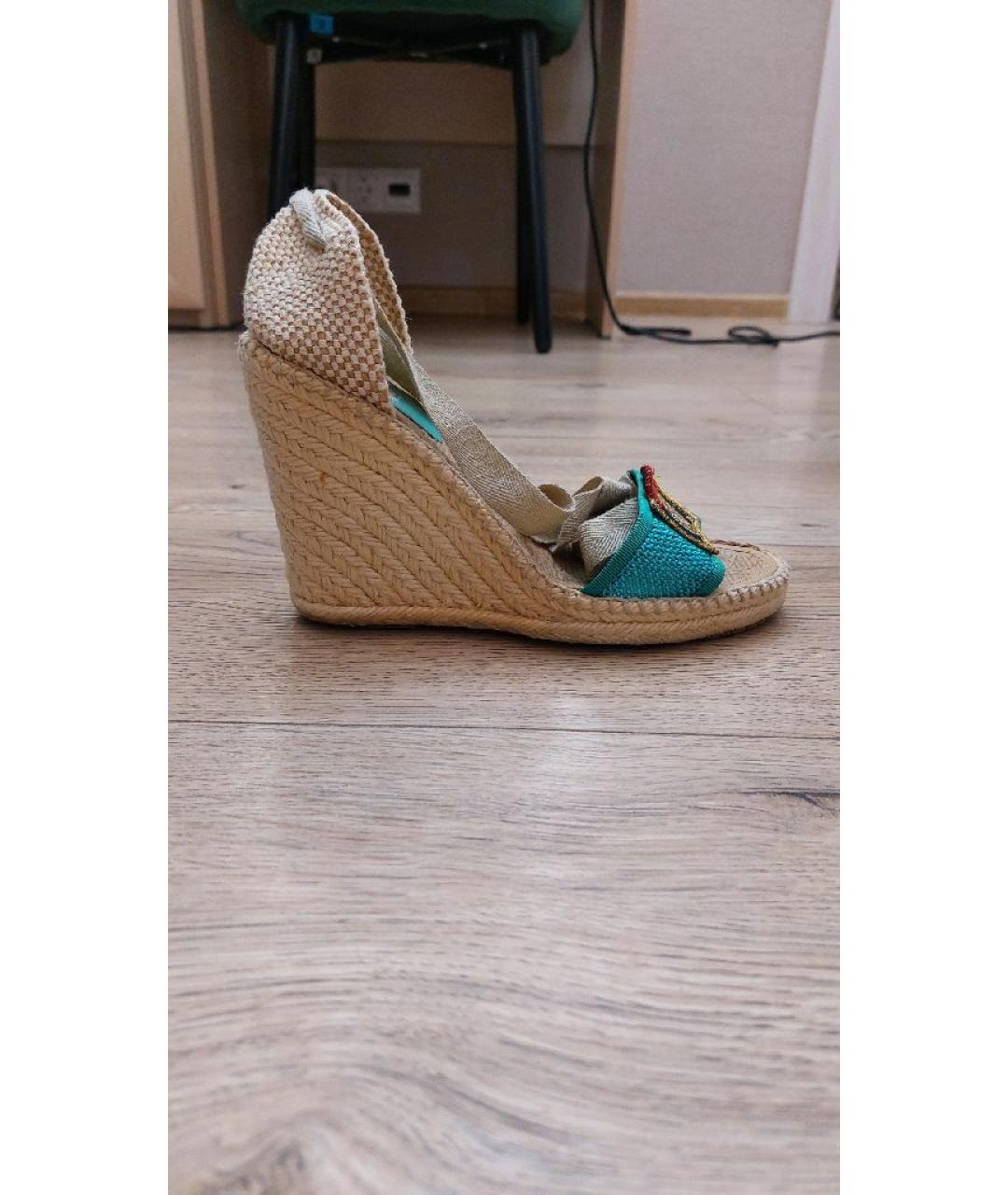 MARC JACOBS Мульти текстильные босоножки, фото 10