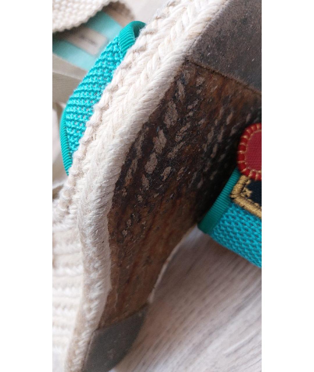 MARC JACOBS Мульти текстильные босоножки, фото 9