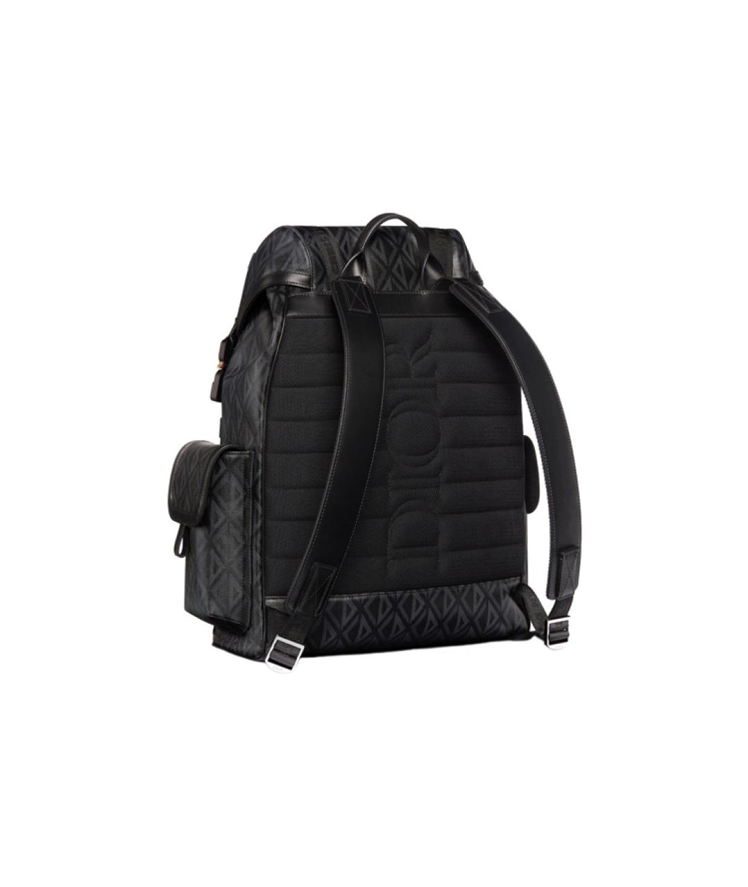 CHRISTIAN DIOR Черный кожаный рюкзак, фото 4
