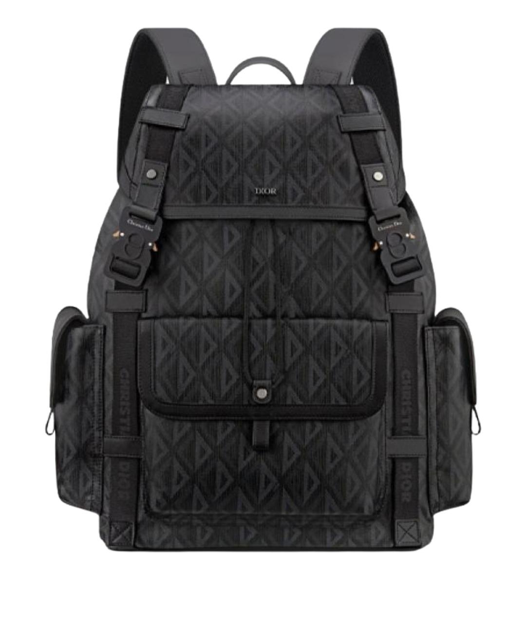 CHRISTIAN DIOR Черный кожаный рюкзак, фото 1