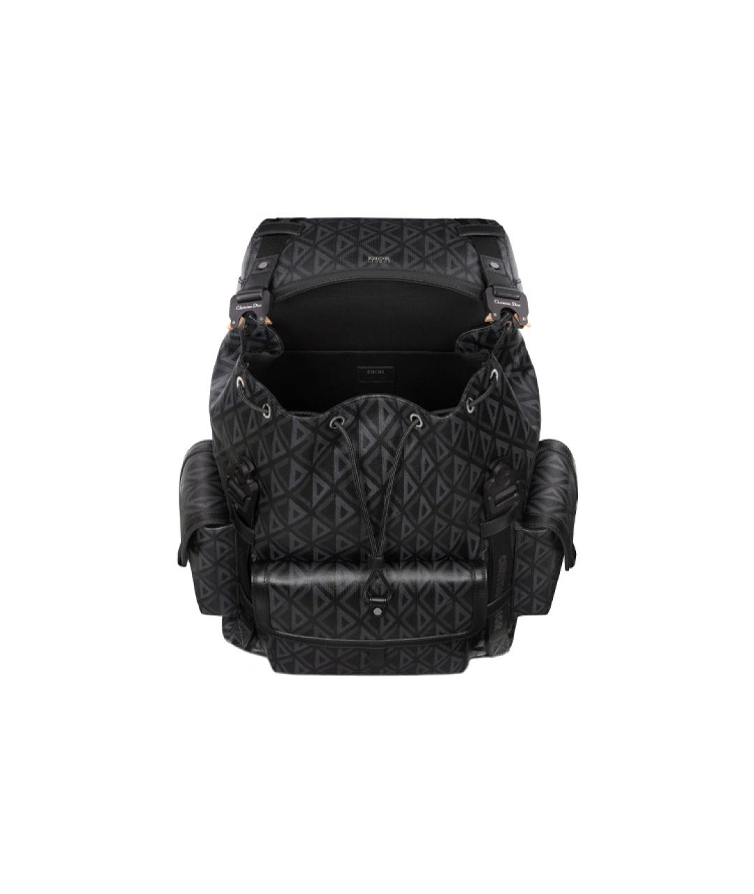 CHRISTIAN DIOR Черный кожаный рюкзак, фото 3
