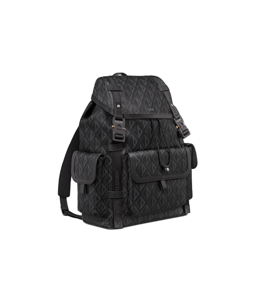 CHRISTIAN DIOR Черный кожаный рюкзак, фото 2