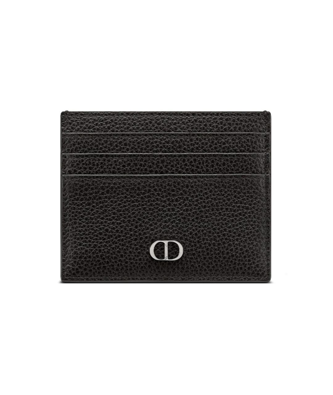CHRISTIAN DIOR Черный кожаный кардхолдер, фото 1