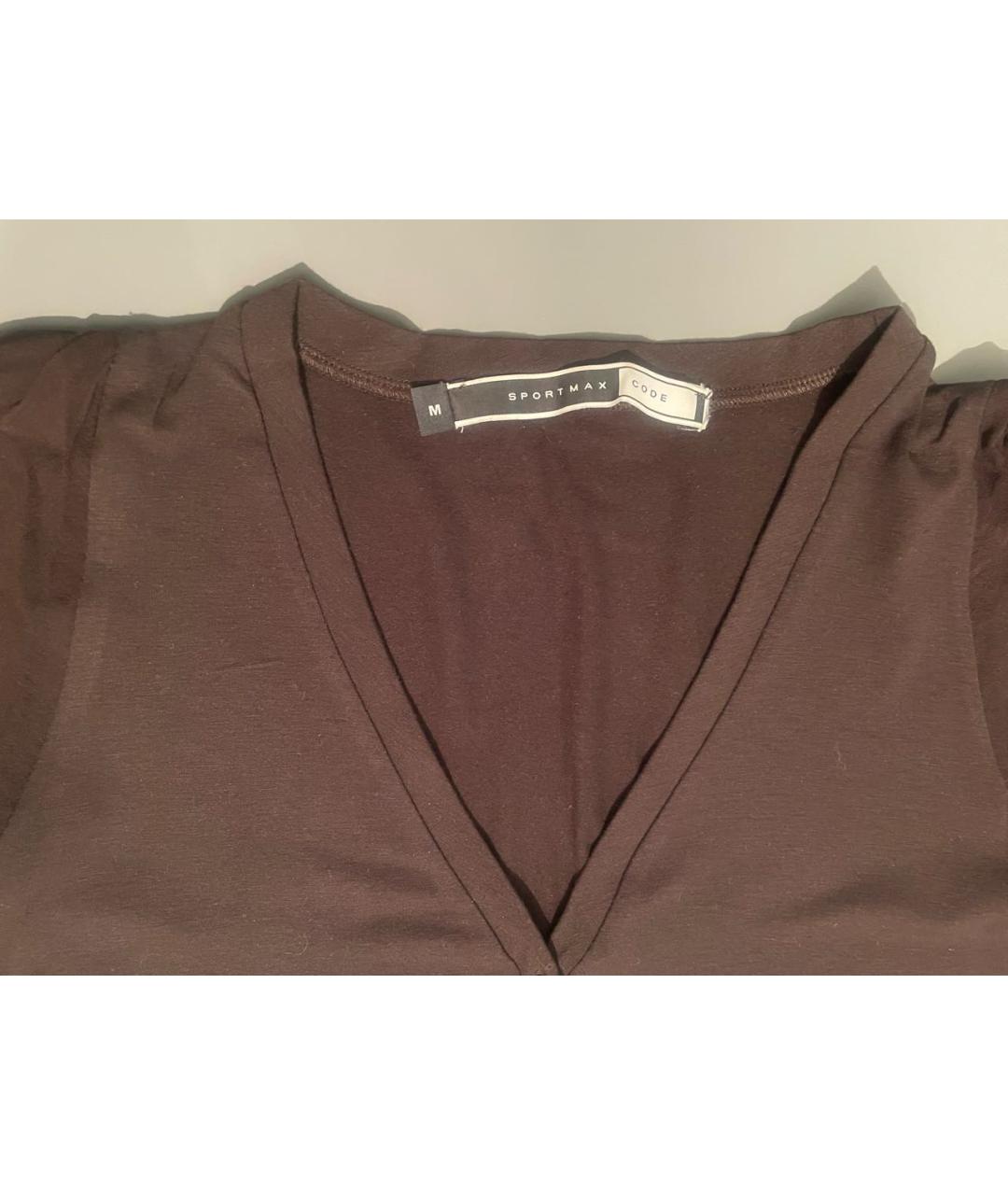 SPORT MAX CODE Коричневая вискозная водолазка, фото 2